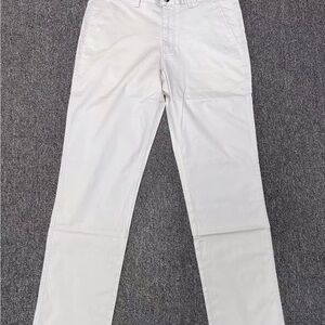 Men's White Casual Chinos - Classic Straight Fit